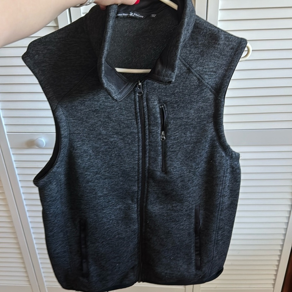 Dark gray warm comfortable vest